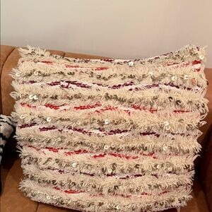 Nordstrom at Home Wool Moroccan style pillow cover.